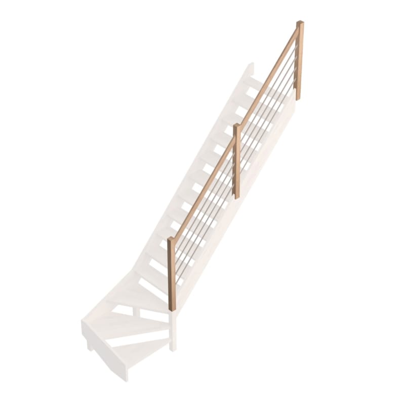 Provence - Chêne rampe traditionnelle "G"