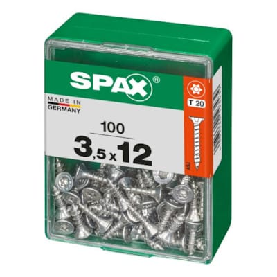 SPAX vis T-STAR+ WIROX - 3,5x12 M (boite 100 pces)