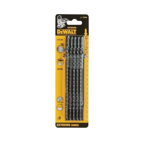 Stanley 5 Lames de Scie HCS Coupe Rapide et Profonde dans le Bois jusqu'à 120 mm