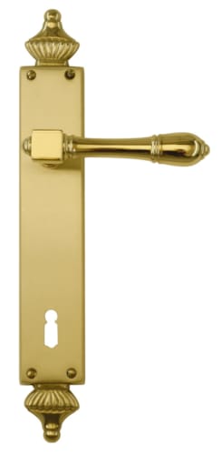 Poignée de porte Sofie Laiton plaque