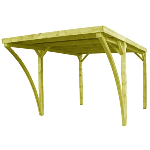 Carport Lido - Sapin autoclavé - 300 x 500 cm