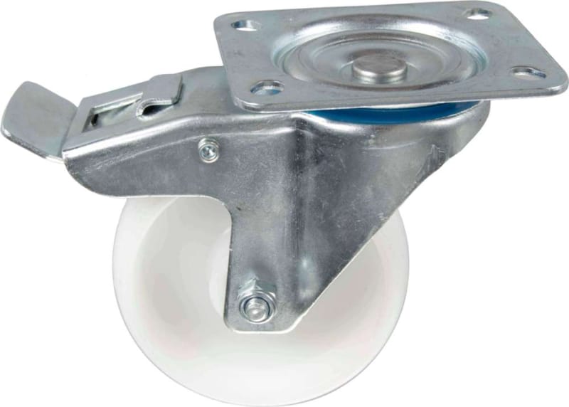 Roulette en Polypropylène Pivotante avec Frein 100 mm