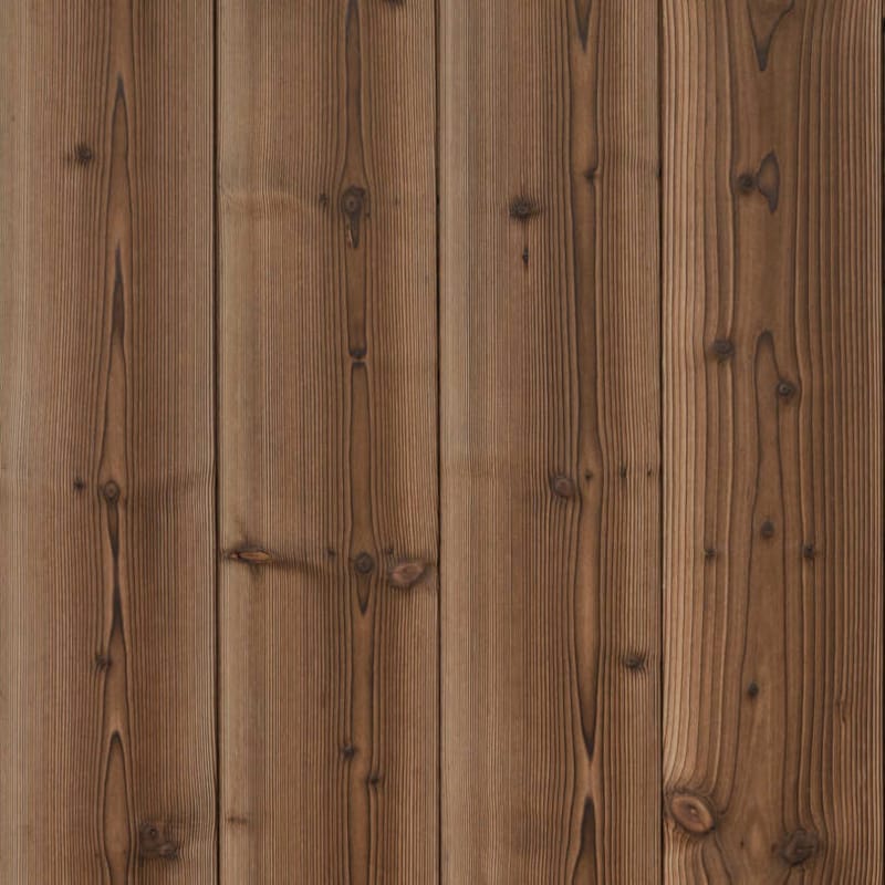 Lambris Extrême Toundra - Sapin du nord brossé brulé - Non saturé - 17 x 185 x 2500 mm