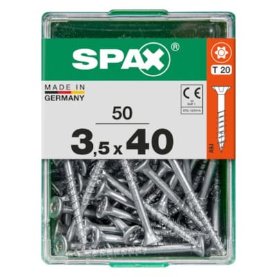 SPAX vis T-STAR+ WIROX - 3,5x40 M (boite 50 pces)
