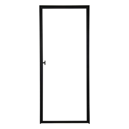 Porte Ferro Elegance - Verre clair/Acier - 2040 x 880 mm - Poussée droite