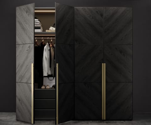 Panneau mélaminé K534 AD Charcoal Arvadonna Chestnut - 2800 x 2070 x 18 mm