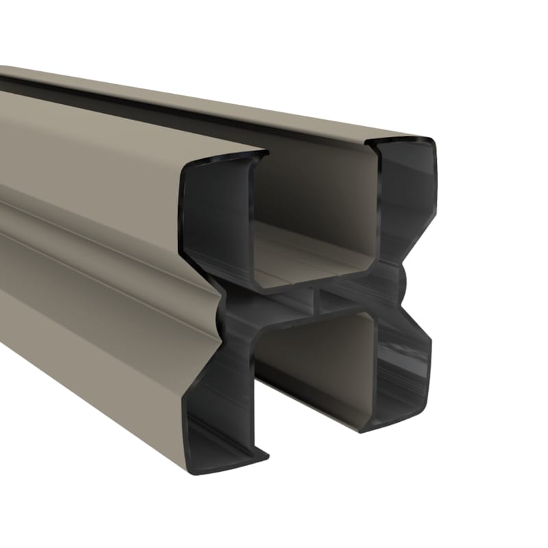 Duofuse Poteau en Aluminium gris stone 82x82x3000 mm