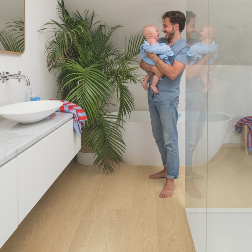 Quick-Step vinyle Livyn Alpha Vinyl Blos Base - Chêne pain d'épices 40278 - 5 x 189 x 1251