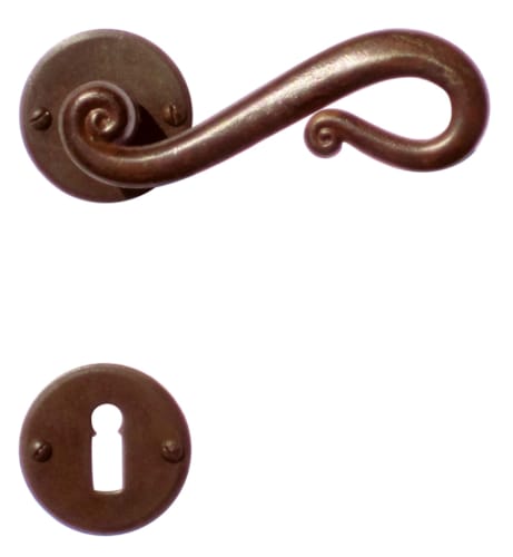 Poignée de porte Romana Rouille ronde - R+E