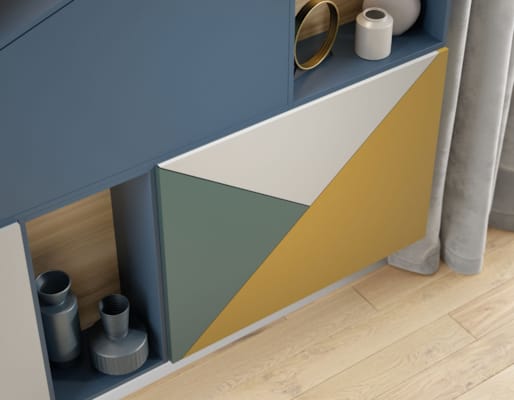 Panneau mélaminé 5994 SU Alby Blue - 2800 x 2070 x 18 mm