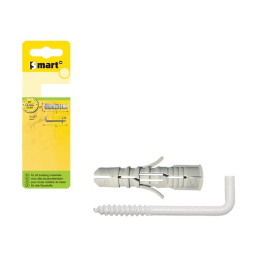 Cheville SMART nylon + gond à vis epoxy blanc - 6 x 30 (6 pces)