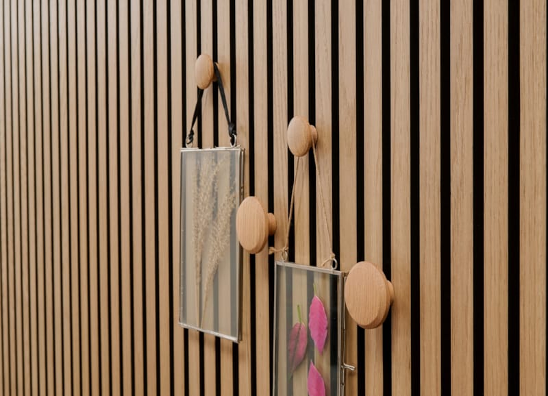 Ter Hürne SilentDesign LivingWall - Liv - Boutons en bois naturel