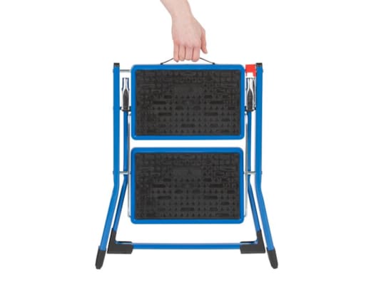 Escabelle handy - 2 marches extra larges - Bleu