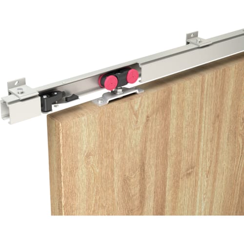 Kit rail complet pour porte coulissante longueur max 1m - 21-80 kg