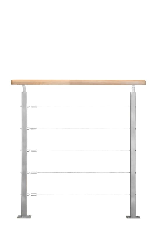 Ardennes - Garde-corps avec câble 320 cm