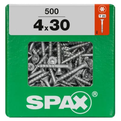 SPAX vis T-STAR+ WIROX - 4x30 XXL (boite 500 pces)