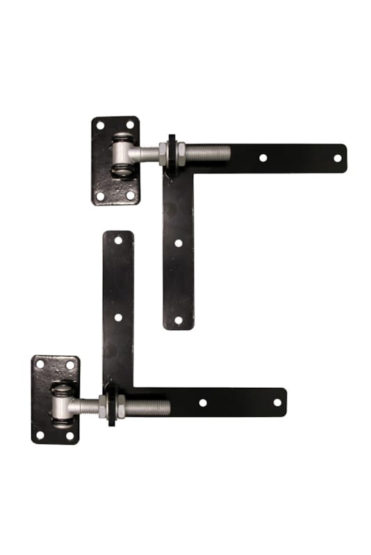 Set de charnières en L noires - 30 cm - 2 pcs