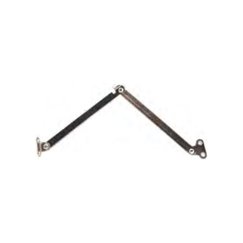 2 Compas pour Porte de Meuble Nickelé 250 mm