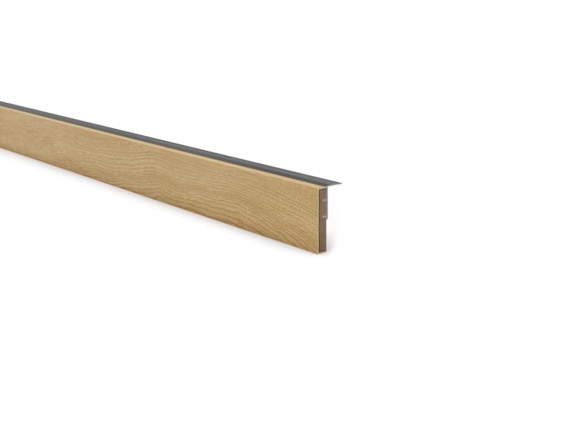 Nez de marche + profile alu - Maestro Steps Solid - Nougat oak - 10 x 56 x 1500 mm