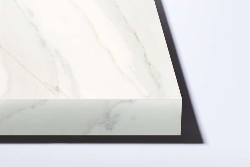 Kronospan plan de travail bord droit chant ABS K551 SU Calacatta Olympus - 4100 x 635 x 40 mm