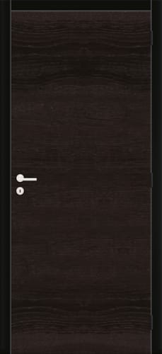 Kit porte Woodfeeling - Chêne noir horizontal - Âme tubulaire - 201,5 x 78 cm