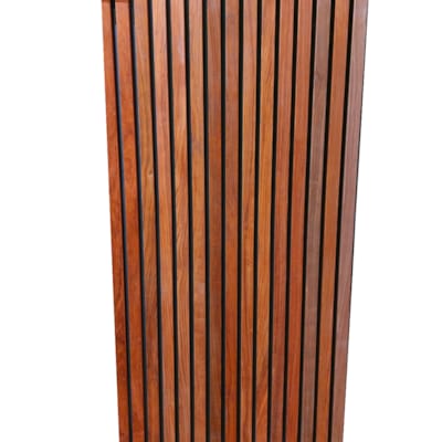 Bardage padouk - Latte coins cassés - 20 x 42 x 2450 mm