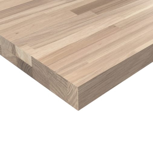 Plan de travail massif hévéa a/b 4500 x 1100 x 33 mm