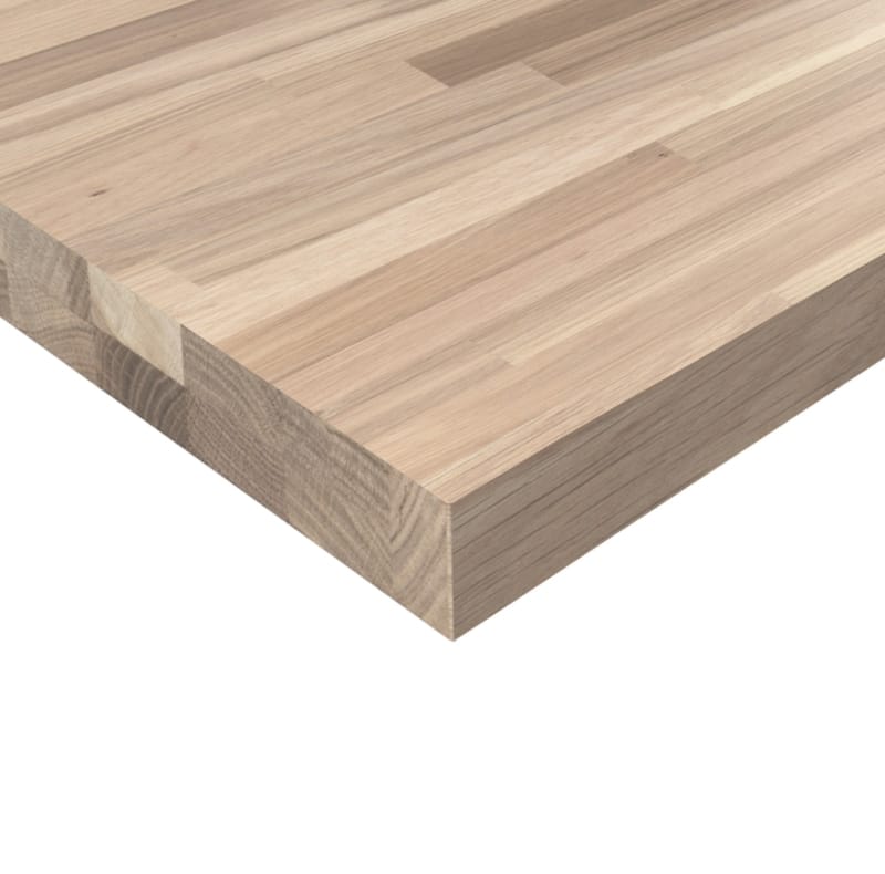 Plan de travail massif hévéa a/b 4500 x 1100 x 33 mm