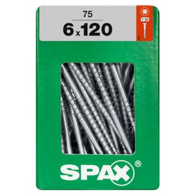 SPAX vis T-STAR+ WIROX - 6x120 XXL (boite 75 pces)