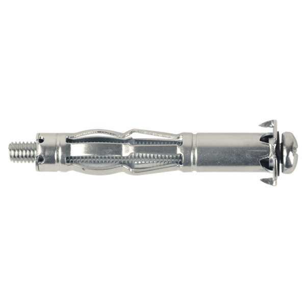 Cheville métallique corps creux+ vis TC M 6x52 - 4 pcs