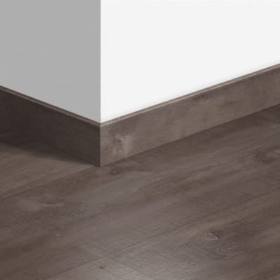 Plinthe standard stratifié Quick-Step 1657 Chêne Havanna foncé aspect raboté - 12 x 58 x 2