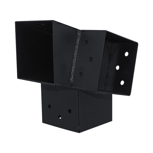 Suki connecteur 91 x 91 mm angle 105° 3D (droite) pour poteau bois 90 x 90 mm