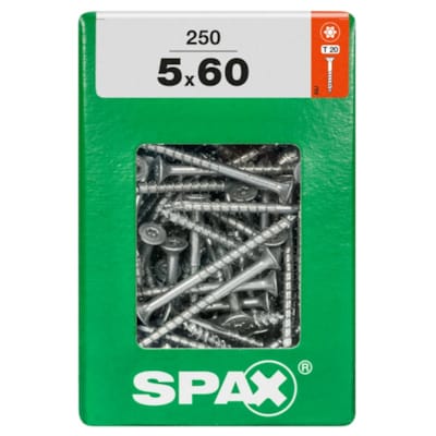 SPAX vis T-STAR+ WIROX - 5x60 XXL (boite 250 pces)