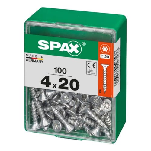 SPAX vis T-STAR+ WIROX - 4x20 M (boite 100 pces)