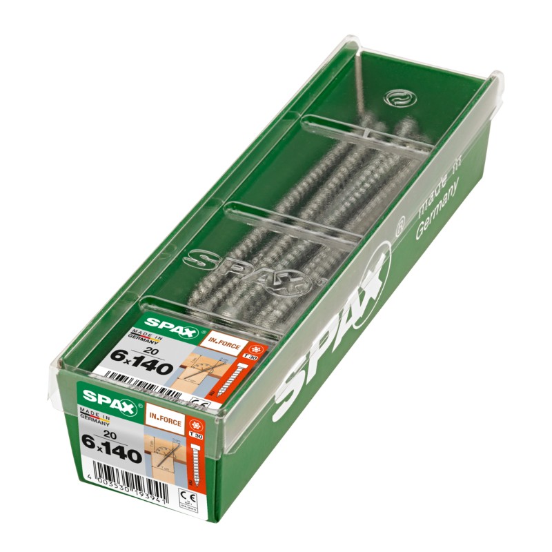 SPAX vis IN.FORCE WIROX - 6x140 M-STK (bte 20 pces)