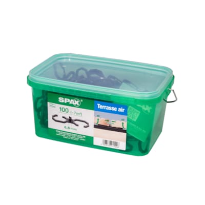 SPAX Cales de distance AIR pour terrasse 6,5 mm (100 pces)
