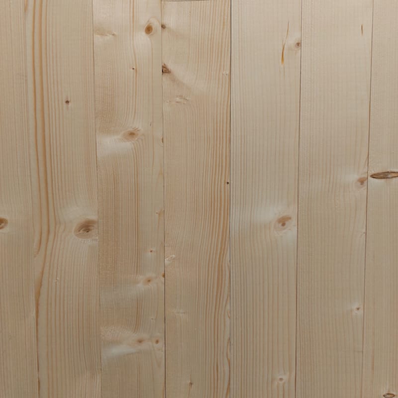 Plancher massif sapin raboté - 18 x 90 x 2950 mm
