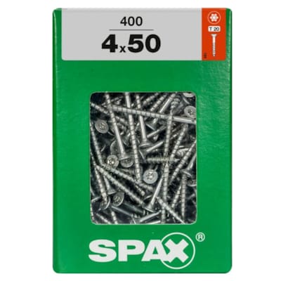 SPAX vis T-STAR+ WIROX - 4x50 XXL (boite 400 pces)