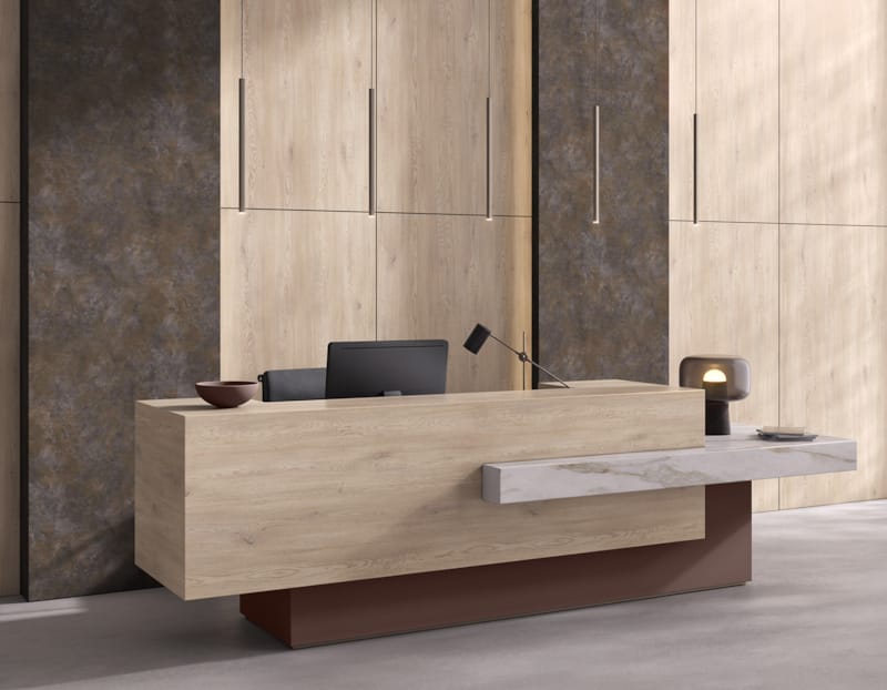 Tablette décor 2 faces bordées 1mm ABS - 2500 x 600 x18 mm - Cotta Cremona Oak 2737 PW