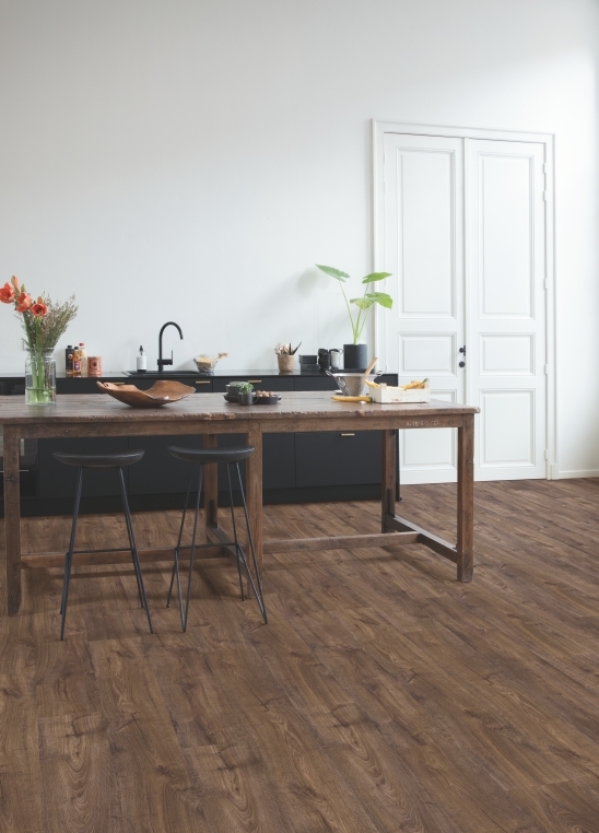 Quick-Step vinyle Alpha Vinyl Bloom 5+1 - chêne d'automne chocolat 40199 - 6 x 209 x 1494