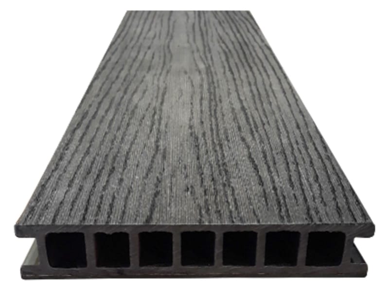 Planche alvéolaire Duo fuse - Graphite black - 28 x 162 x 4000 mm