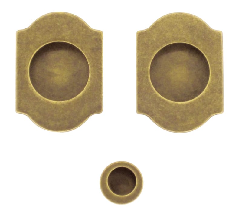 Coquille à encastrer fra retro carrée - Old yellow