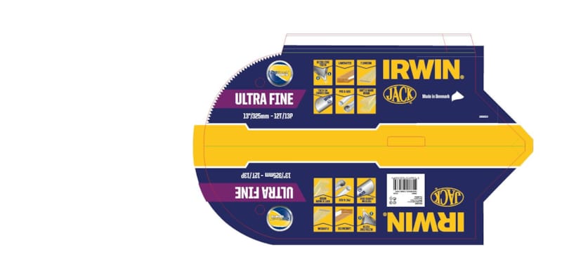 IRWIN Scie à Panneau Bois et PVC, 13”/325 mm