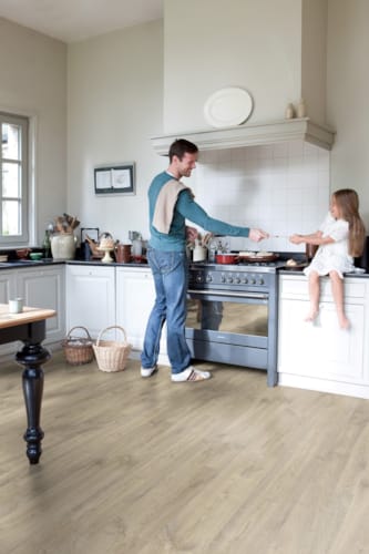 Parquet stratifié Quick-Step Creo - Chêne Louisiana beige 3175 - 7 x 190 x 1200 mm