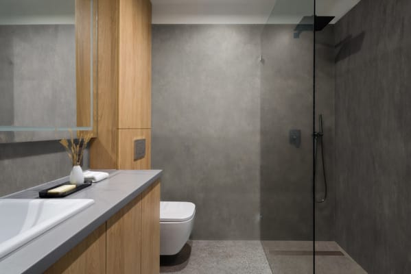 Panneau mural PVC DUMAWALL XL - Mystique gris foncé - 5 x 900 x 2600 mm