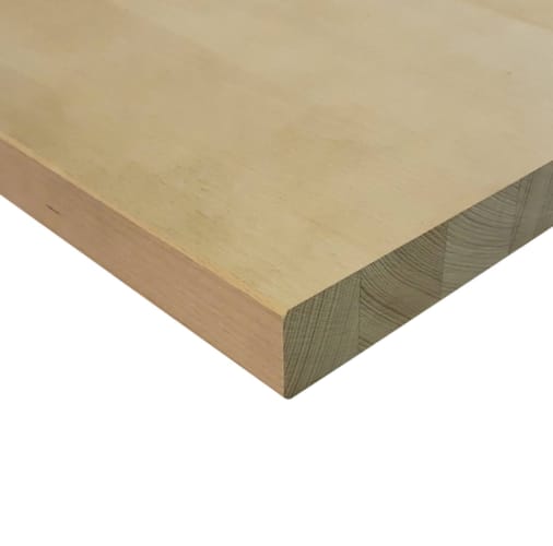 Plan de travail massif hêtre A/B 4500 x 920 x 40 mm