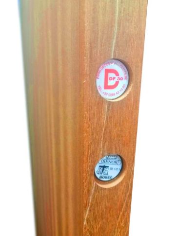 Porte coupe-feu 30' sapelli 2015 x 730 mm