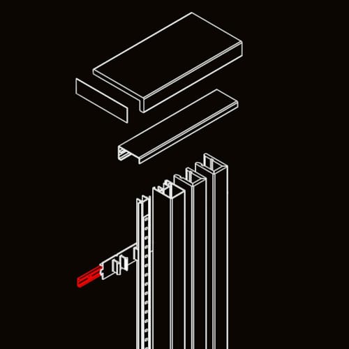 Rail de fixation pour lambris Lynes Aluminium ALU  5x15x2700 mm