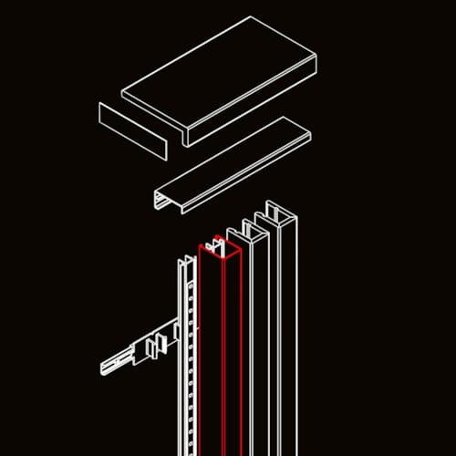 Profile Maestro Lynes PVC PEPPER OAK CA128 30x40x2700 mm pour LED