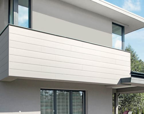 Dumaclin Bardage 185 mm Homogène Blanc - Raccord Click Intégré